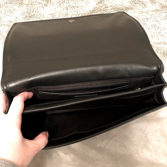 Zara Black Croc Chain City Bag - Picture 3 of 3